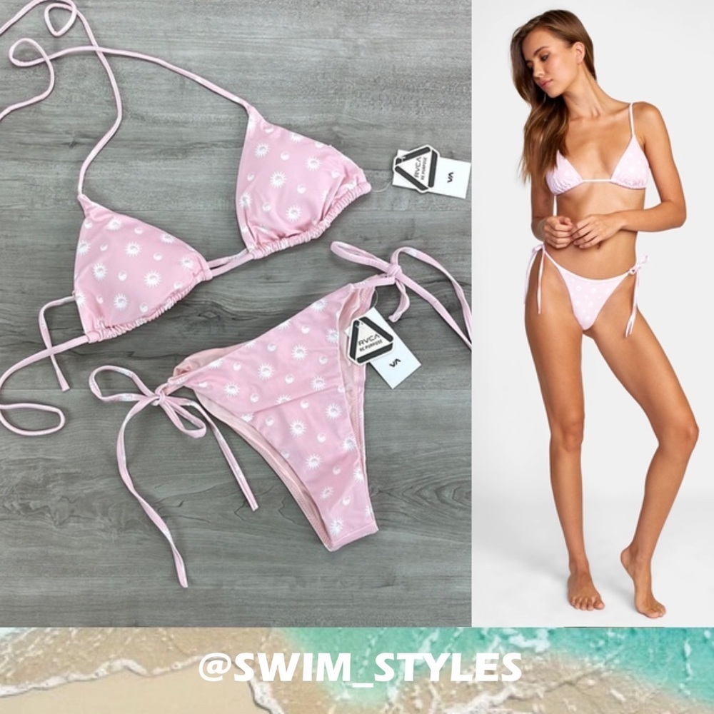 ☀️RVCA☀️ BALANCE ACT TRIANGLE BALANCE ACT TIE SKIMFY FRENCH BIKINI SET